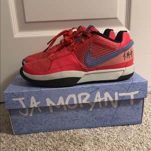 Nike Athletic Red and Blue Sneakers
